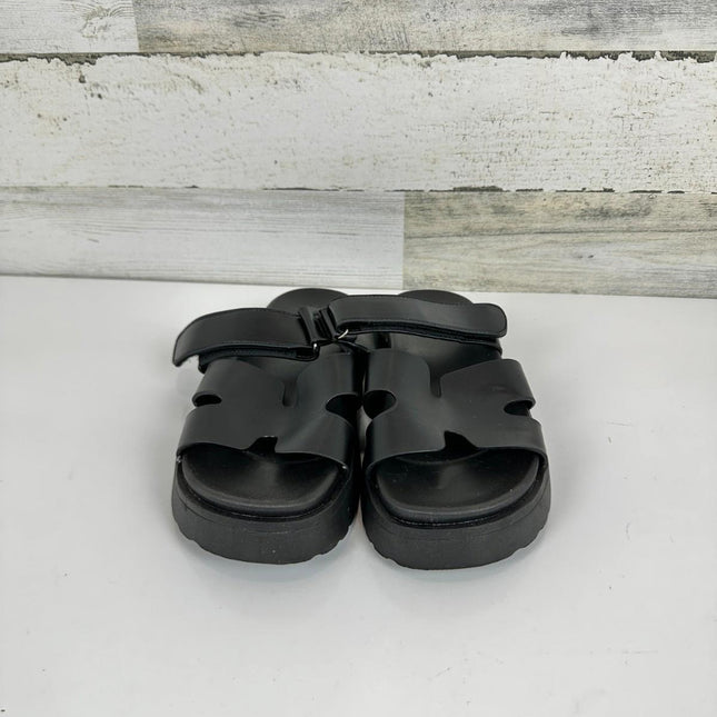 Women's Thick Platform Slide Sandals anti-slip Sole Open Toe Strap Summer, 5