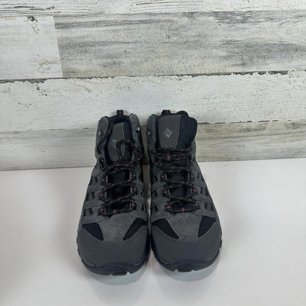 Columbia Men's Crestwood Mid Waterproof Hiking Boot Size 9.5 Wide Black Charcoal