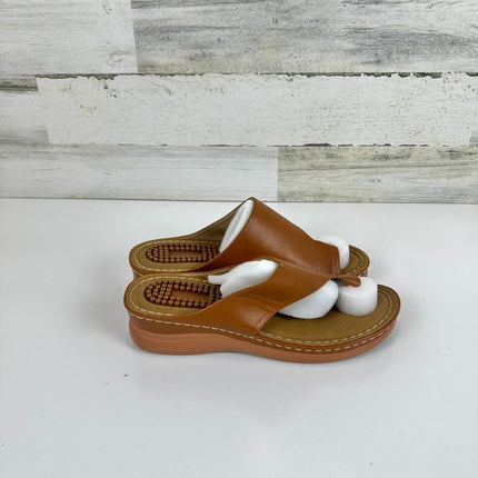 Aomigoct Sandals for Women Wedge Shoes: Comfortable Orthopedic Sandals,Size 10.5