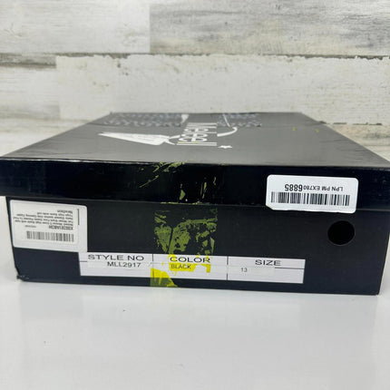 Meleell Chic Knee-High Boots Black Suede Pointed Toe Stack boots Heel Wide SZ 13