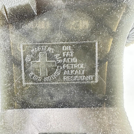 Dr. Martens Women's Molly Combat Boot Black Buttero Leather Size 8