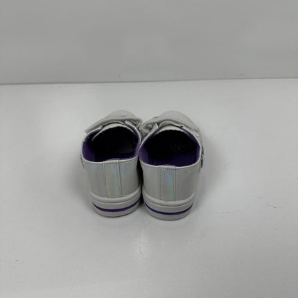 FUNCOO PLUS Toddler Kids Canvas Shoes Girls Casual Walking Sneakers with Hook, 9