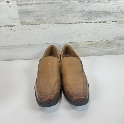 Clarks Men's Tilden Free Dark Tan Leather 26130098 Size 12 M Excellent with Box