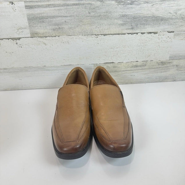 Clarks Men's Tilden Free Dark Tan Leather 26130098 Size 12 M Excellent with Box