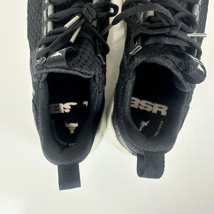 Under Armour Men's Project Rock Blood Sweat Respect4-Black/Castlerock/White 8.5M