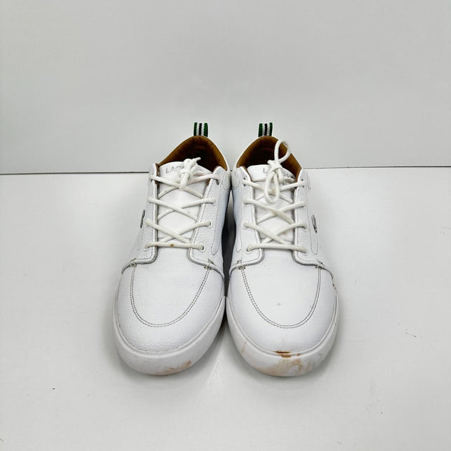 Lacoste Men's Bayliss Sneaker, Deep White, Size 10.5