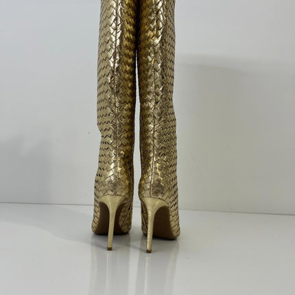 I.n.c. International Concepts Women's Savonia Woven Knee High Boots, Size 6.5M