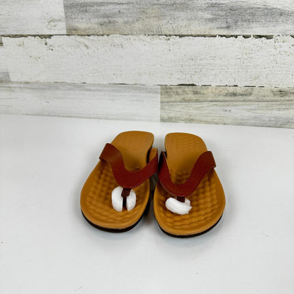 Harssidanzar Ladies Flip Flops For Summer,Arch Support Fli-Flops Orthotic Sz 9.5