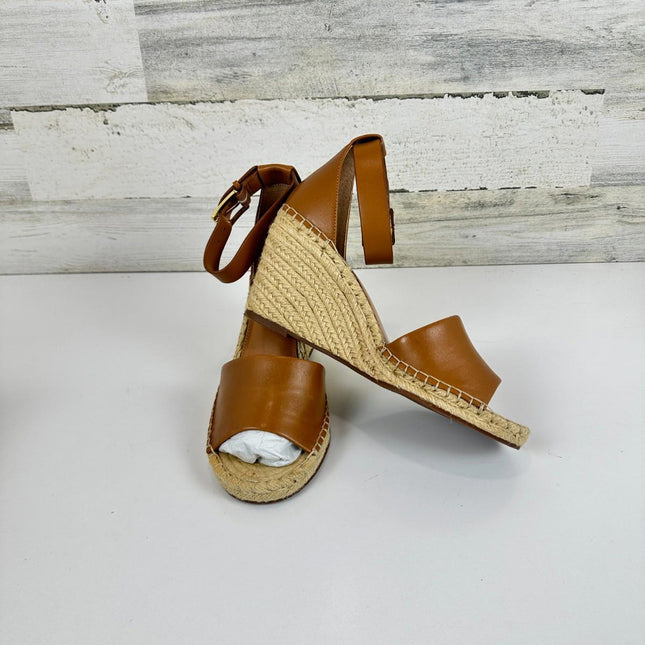 Vince Camuto womens Leera Espadrille Wedge Sandal, Tan,Size 9