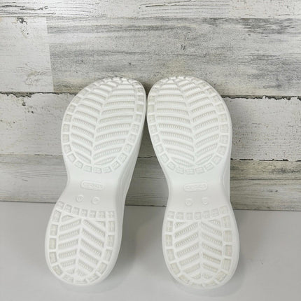 Crocs Women's Bae Slide Platform Sandals Size 9W - White