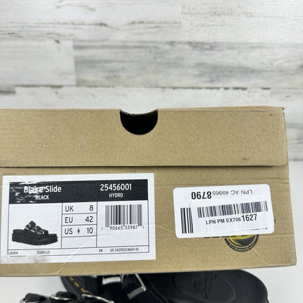 Brand New Dr Martens Black Hydro Blaire Slide 3 Buckle Strap Women’s Size 10