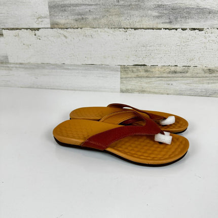 Harssidanzar Ladies Flip Flops For Summer,Arch Support Fli-Flops Orthotic Sz 9.5