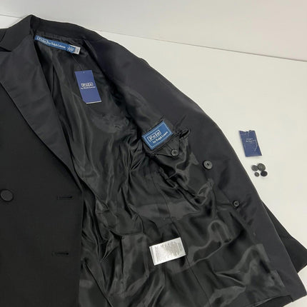 POLO ralph lauren Blue Label Black Women's Jacket Blazer Tuxedo, Size 2