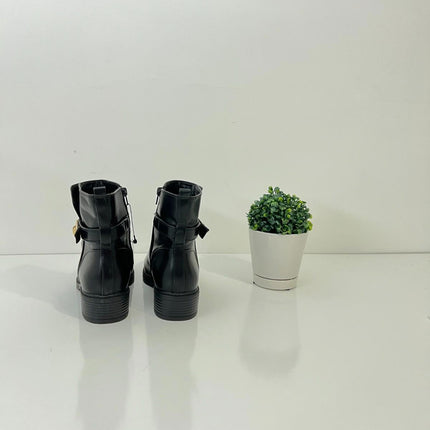 Giani bernini Faux Leather Ankle Women's boots, Black, Size 10