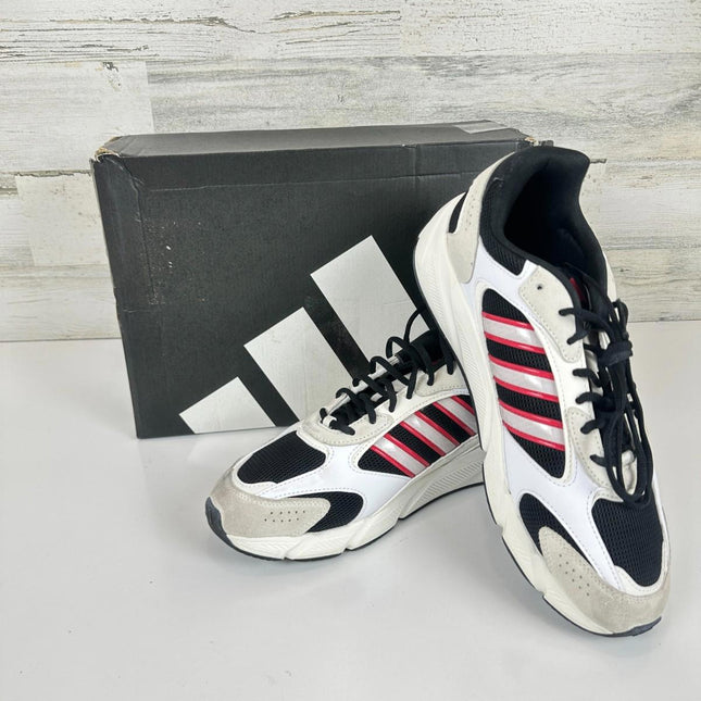 adidas Men's CrazyChaos 2000 Sneaker, Black/White/Pure Ruby, Size 12, JH6846