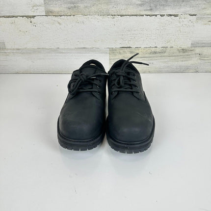 Timberland Men's Britton Road Low Lace-Up Waterproof Shoe, Black Full Grain,8.5M