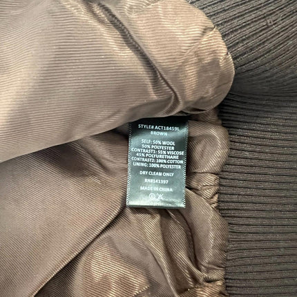 Astr the Label Sorine Collared Mixed Media Bomber Jacket, Women’s Size S