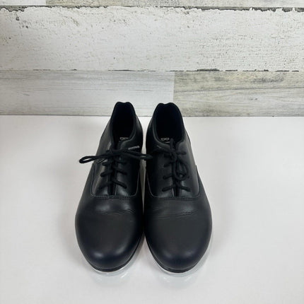 Bloch Shockwave #2 At Toes & #3 Heels Black Leather 6.5M Kids Dance Tap Shoes