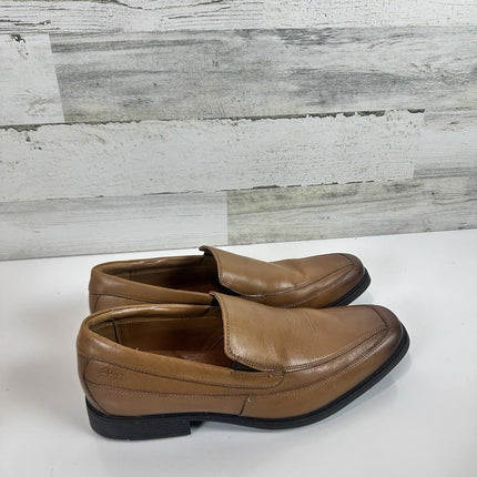 Clarks Men's Tilden Free Dark Tan Leather 26130098 Size 12 M Excellent with Box