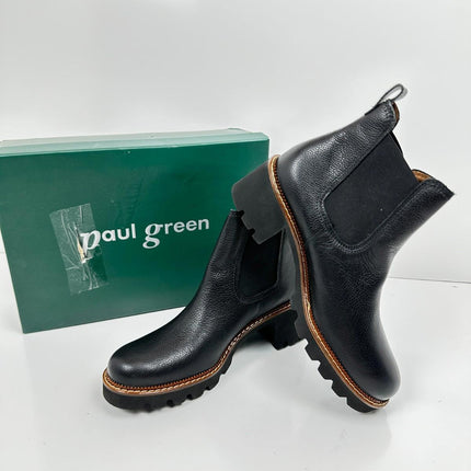 Paul Green Adult 9775-01 Schwarz, Size 6.5 Women Boots 27133