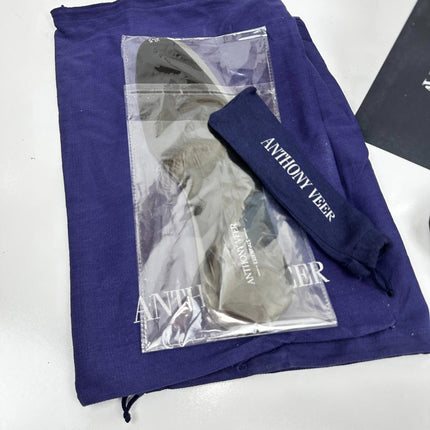 Anthony Veer Men's Truman Derby Lace-up Leather Dress Shoes - Black, Size 10.5