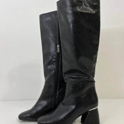 DKNY Women's Cana Block Heel Knee Hight Dress Boots, size 6.5M
