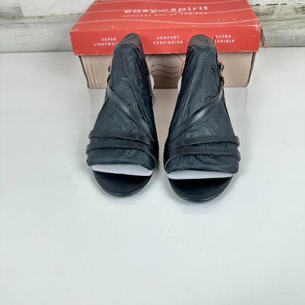 Easy Spirit Women's Glenni Sandal, Black, 10 Wide