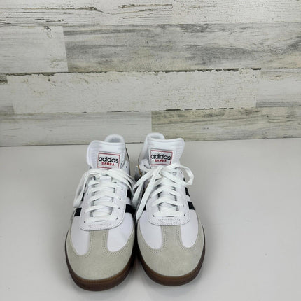 adidas Unisex Samba Indoor Sneaker, White/Black/Vivid Red, 11.5 M, 12.5 W IH6001