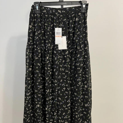 1.state a Line MIDI Skirt for Women’s, Black, Size 2, 8134433