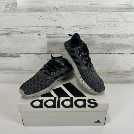 Adidas Black White Running Shoes Sneakers Men's Size 9.5