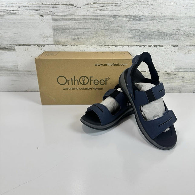 Orthofeet Women's Orthopedic Water-Friendly Calypso Hands-Free Slip-On Sandals