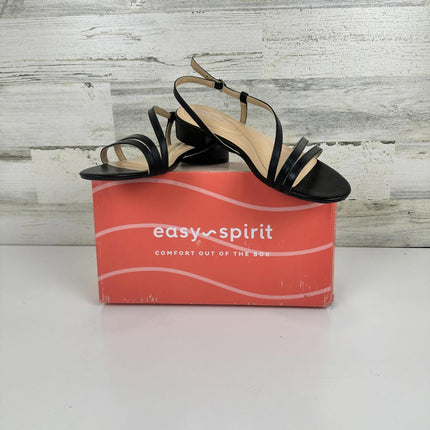 Easy Spirit Women's Glenni Sandal, Black, 10 Wide