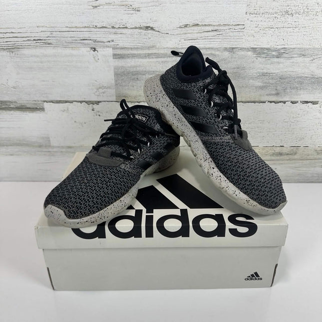 Adidas Black White Running Shoes Sneakers Men's Size 9.5