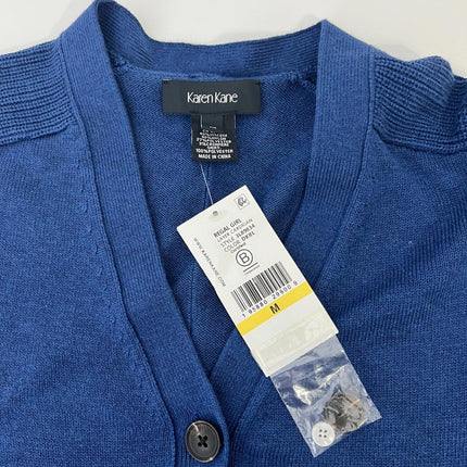 Karen Kane Layered Sweater Cardigan,  Color Dark Blue, Size M