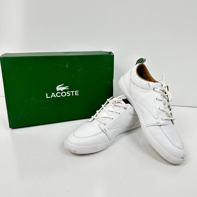 Lacoste Men's Bayliss Sneaker, Deep White, Size 10.5