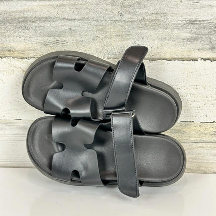 Women's Thick Platform Slide Sandals anti-slip Sole Open Toe Strap Summer, 5