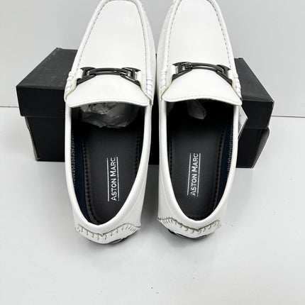 Aston Marc Men's Charter-03 Loafer White, Size 9.5M