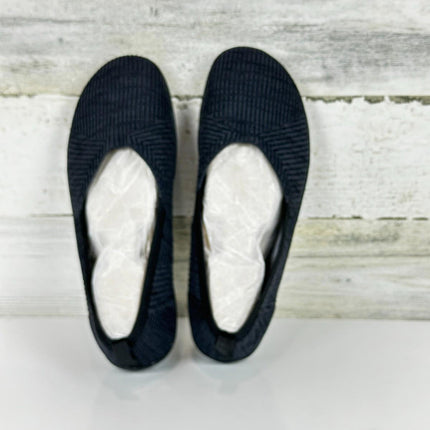 Frank Mully Womens Flat Shoes Wide Toe Box Knitted Flats Comfort Wide Width 6.5