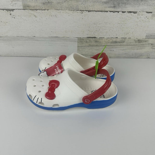 Crocs Hello Kitty iam Classic Clogs Red/White/Blue, W Size 9M, Men 7M 209438-100