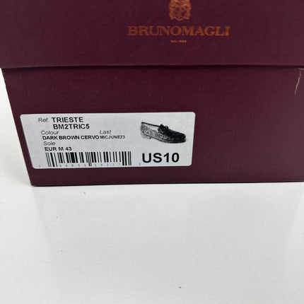 Bruno Magli Men's Trieste Slip on Moc Toe Loafers, Size 10