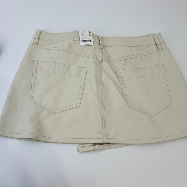 Free People Wynne Vegan Skirt Women's Skirt Bone, Viscose, Size 31