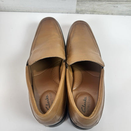 Clarks Men's Tilden Free Dark Tan Leather 26130098 Size 12 M Excellent with Box