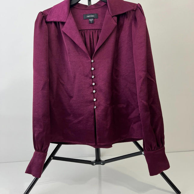 Karen Kane Shirred Women’s Blouse, Win, Size S