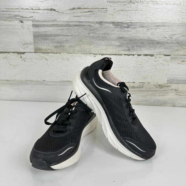 Skechers Women's D'lux Walker-Infinite Motion Sneaker, Black/Pink, Size 7