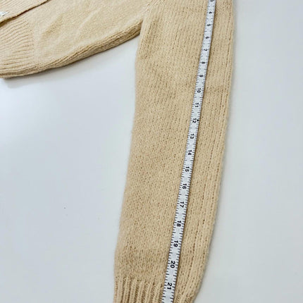 Astr the Label Sigourney Crewneck Cardigan Sweater, Size S