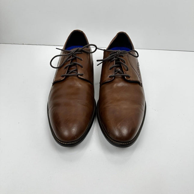 Johnston & Murphy Men's Stockton Plain Toe Dress Shoes - Tan Size 13 M