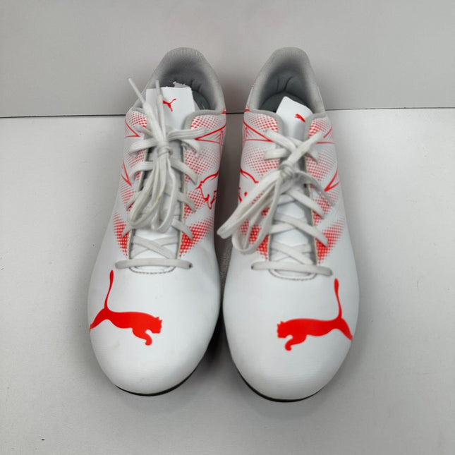 PUMA Men's Attacanto Firm, Artificial Ground Soccer Cleat Sneaker, White,Size 12