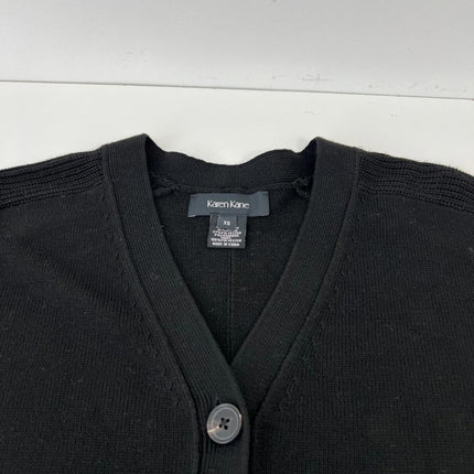Karen Kane Layered Women's Sweater Cardigan, Black, Size XS