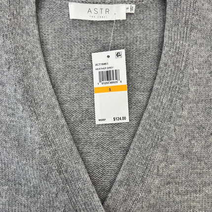 Astr the Label Saffi Women’s Sweater, Gray, Size S