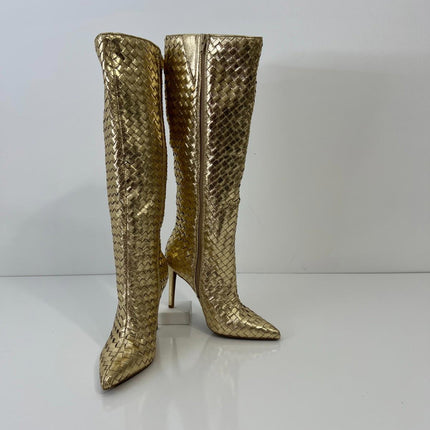 I.n.c. International Concepts Women's Savonia Woven Knee High Boots, Size 7.5M